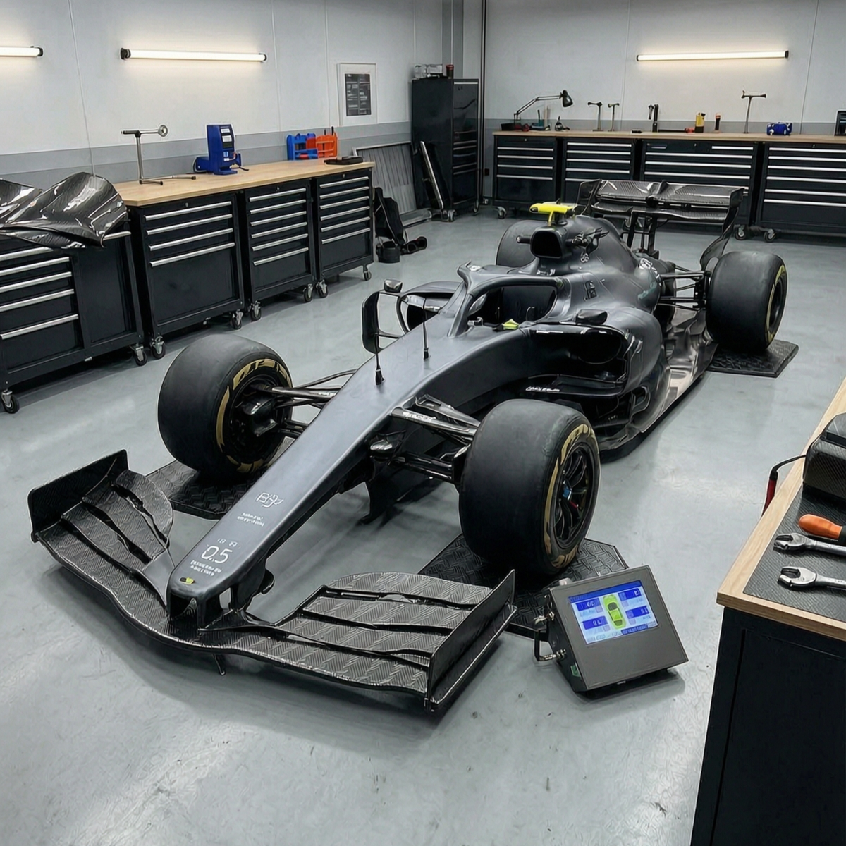 Race Car Scale Solution: Precision Corner Weight Measurement