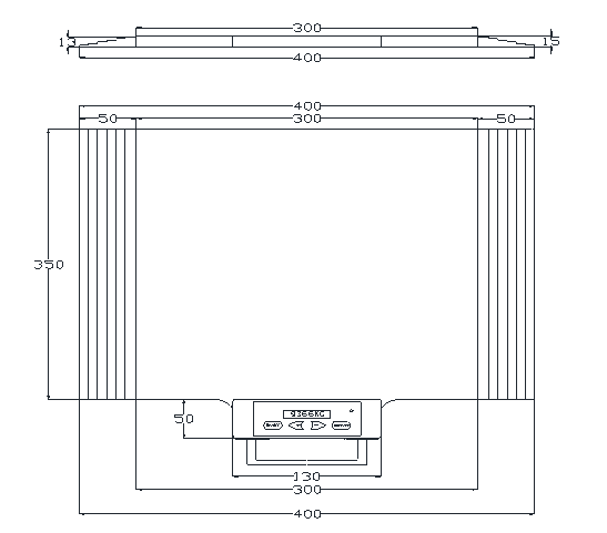 Car weighing plate design drawing